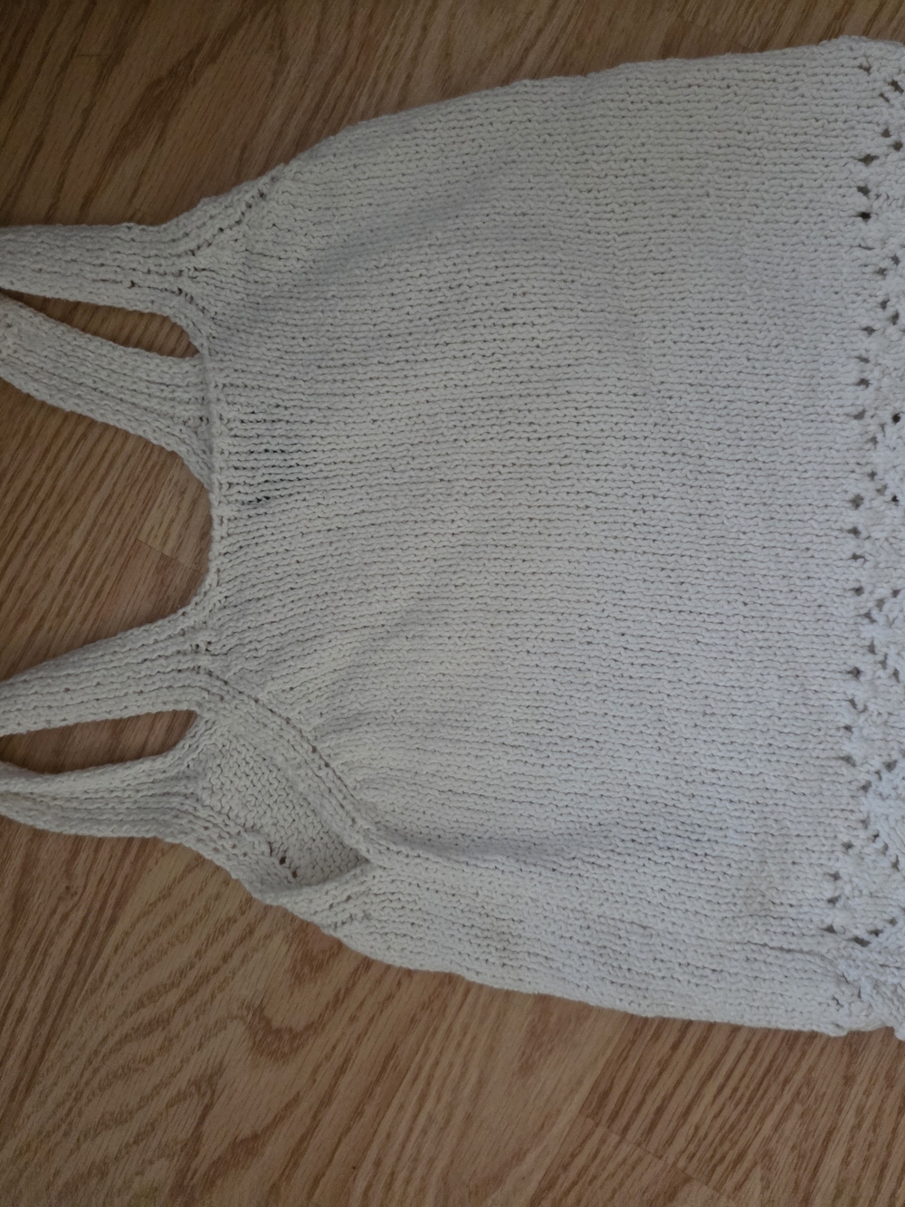 art class Cream Knit Double‑Strap Tank Top